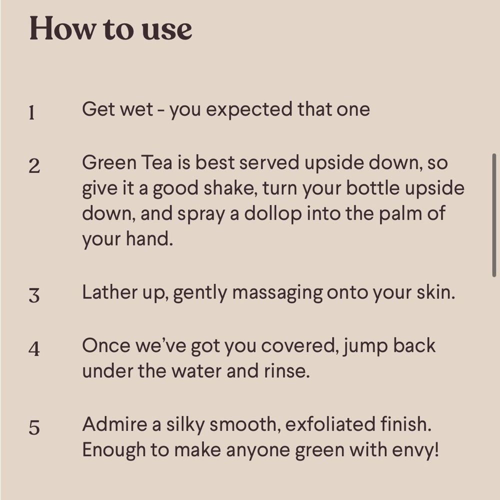Sundae Green Tea Exfoliating Whipped Shower Foam with AHA NEW - Picture 6 of 6